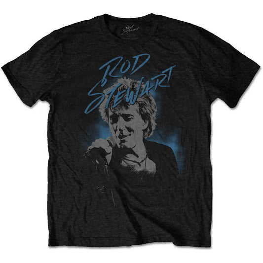 ROD STEWART Attractive T-Shirt, Scribble Photo Style001