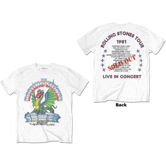 ROLLING STONES Attractive T-Shirt, Dragon Tour 1981