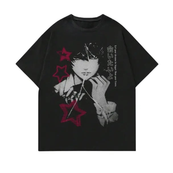ROMWE Anime Men's Summer Casual Short Sleeve T-Shirt, Hoodie, Sweatshirt S-3XL, Streetwear & Underwear | UrbanDripWear.com