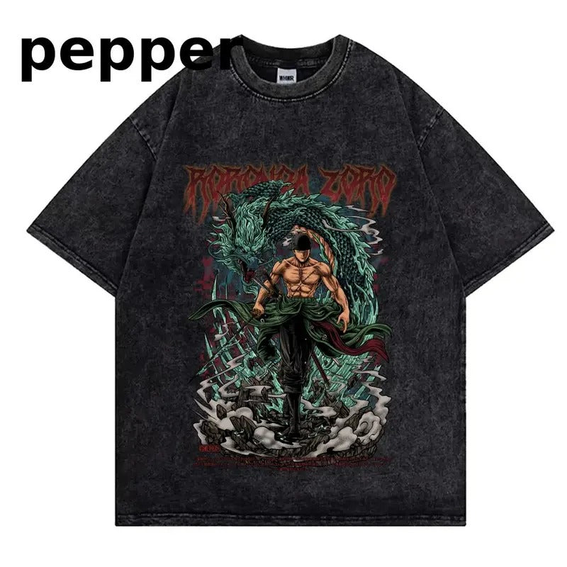 RORONOA ZORO VINTAGE T-SHIRT *EXCLUSIVE* Sweatshirt, Hoodie, Comfort Colors | UrbanDripWear.com