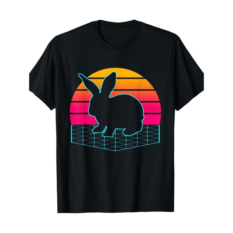 Rabbit Vintage Retro Bunny Lover Pet Bunnies Owner 220g 100% Cotton T-Shirt made in usa Hoodie, Sweatshirt