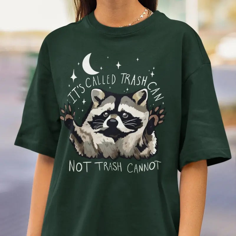 Raccoon Shirt Funny Inspiration Tee Motivational Tshirt Gifts for Him Her Meme Humor Trash Panda Cotton Top Hoodie,...