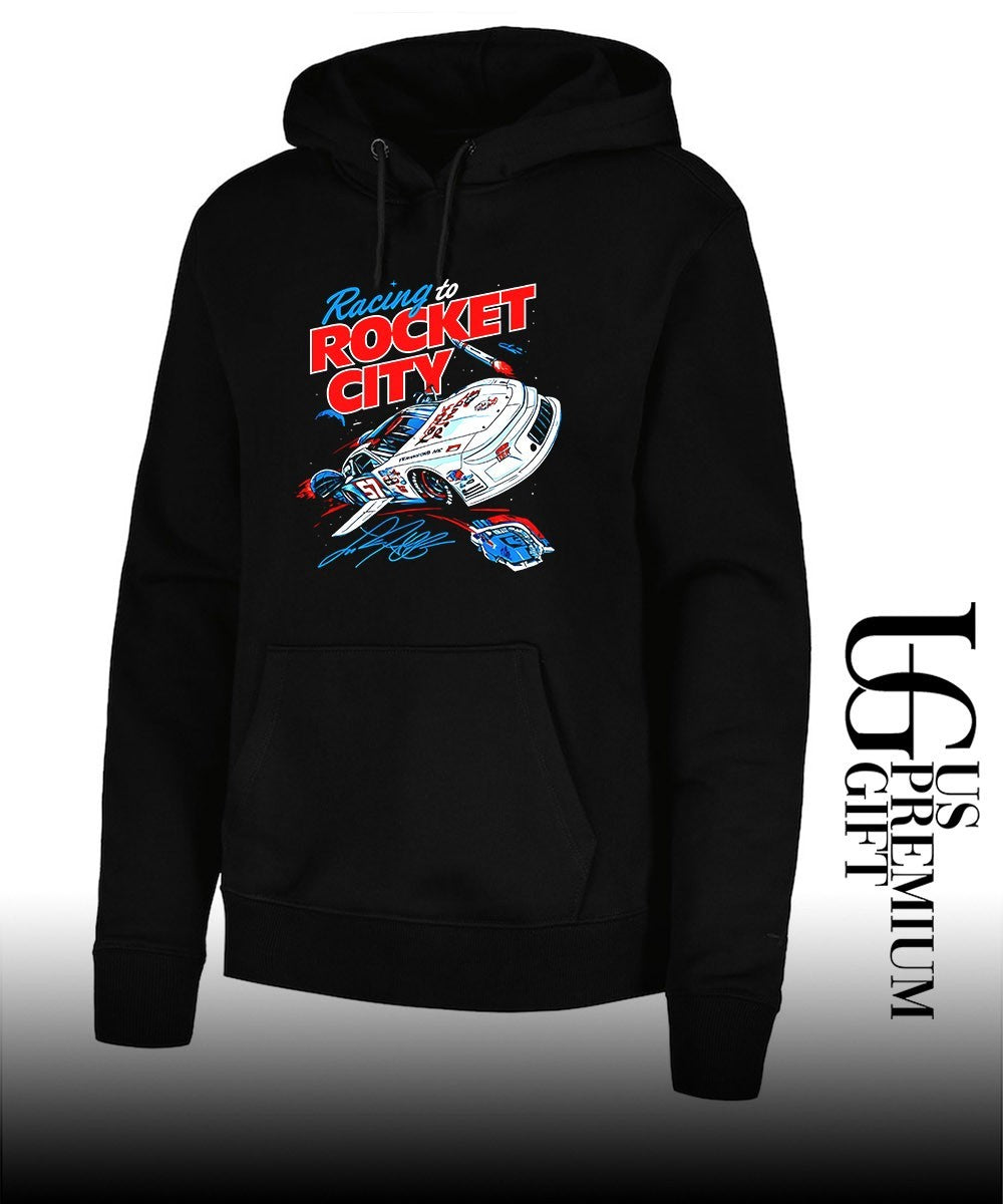 Racing to Rocket City 57 Claremont NC NASCAR Stock Car Speedway Motorsport signature shirt