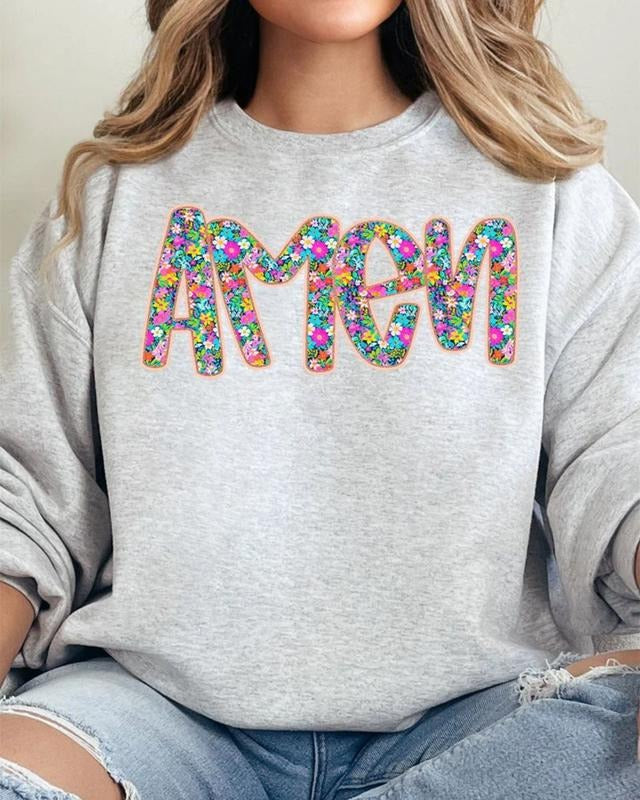 Radiant Amen Floral Unisex NuBlend Crew Sweatshirt T-Shirts, Hoodie | UrbanDripWear.com