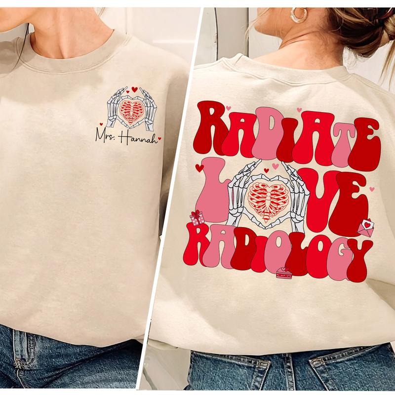 Radiate Love Radiology Shirt , Rad Tech Shirt, Radiology Shirt Best Price Hoodie, Sweatshirt | UrbanDripWear.com