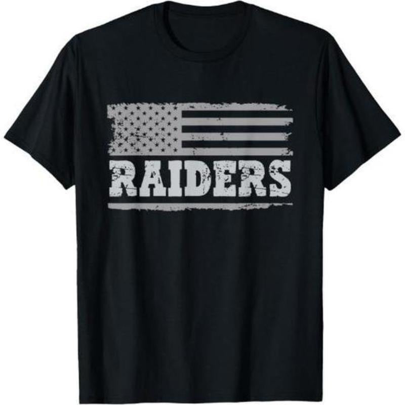 Raiders T-shirt American Falg T-Shirt Made in USA Hoodie, Sweatshirt | UrbanDripWear.com