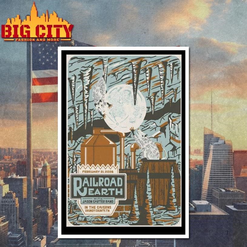 Railroad Earth Grundy County CO TN Feb 21 2026 Poster Shirt