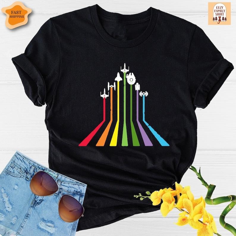 Rainbow T Shirt Hoodie Sweater, LGBTQ Shirt, Gay Shirt, Lesbian Shirt, LGBT Shirt, Gay Pride Shirt Sweatshirt
