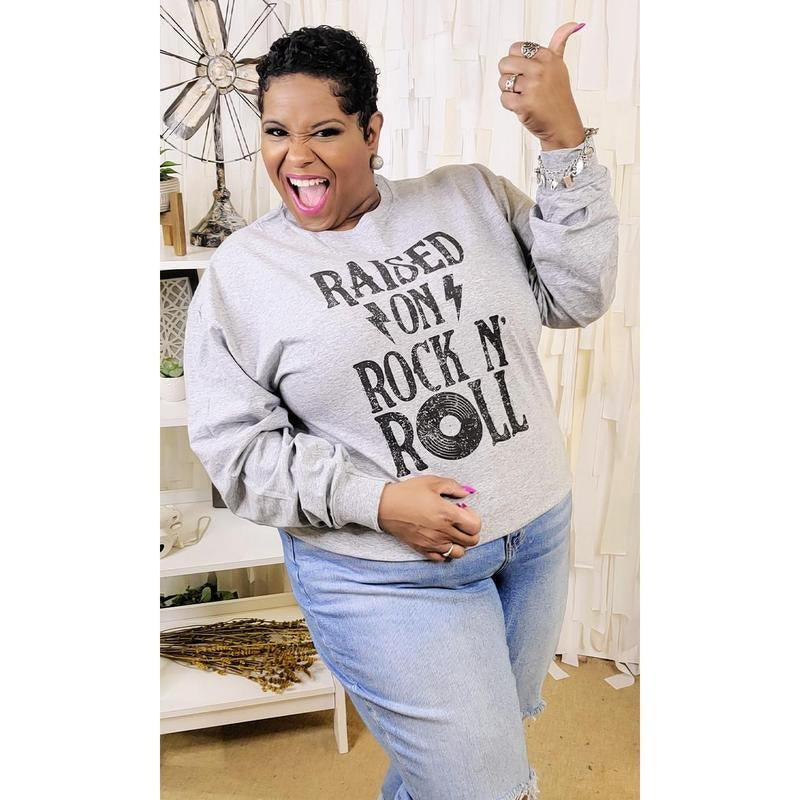 Raised on Rock and Roll Long Sleeve T-Shirt Hoodie, Sweatshirt | UrbanDripWear.com