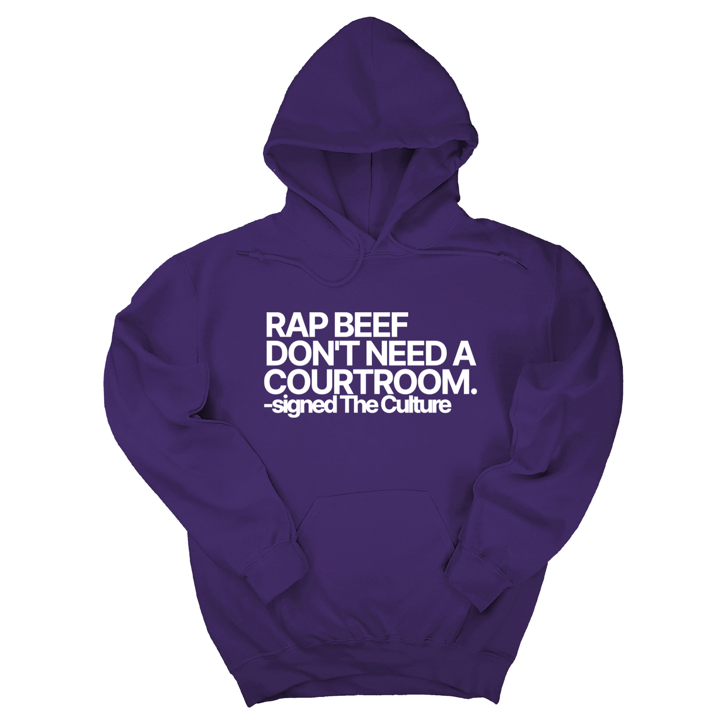 Rap Beef Don't Need a Courtroom Unisex Hoodie