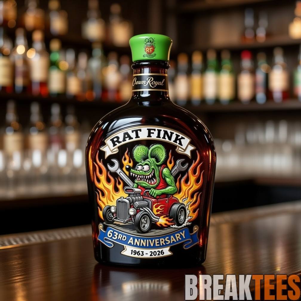 Rat Fink 63rd Anniversary Limited Edition Whiskey Bottle