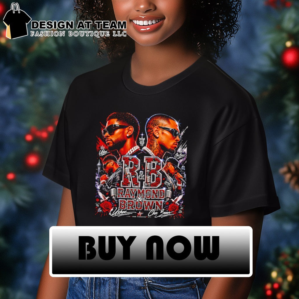 Raymond Brown Rose Usher Raymond and Chris Brown The R and B Tour Music Concert 2026 signatures shirt