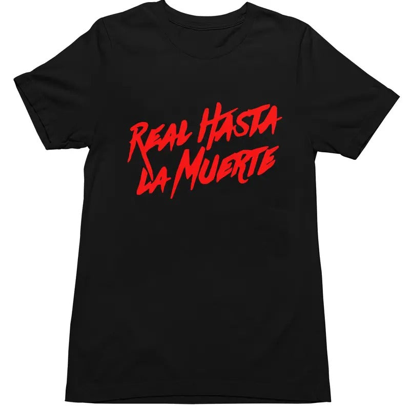 RealHasta  Music Fan T-shirt LaMuerteee Cotton Hoodie, Sweatshirt | UrbanDripWear.com