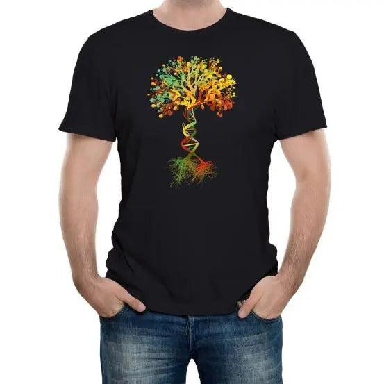 Reality Glitch Tree of Life Mens T-Shirt DNA Biology Science Nature Made in USA Hoodie, Sweatshirt | UrbanDripWear.com
