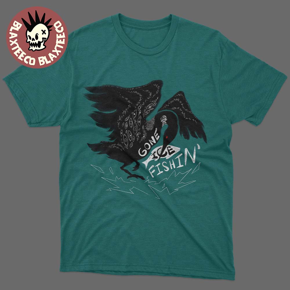 Rebel Loon Gone Ice Fishing Minnesota 2026 T-Shirt