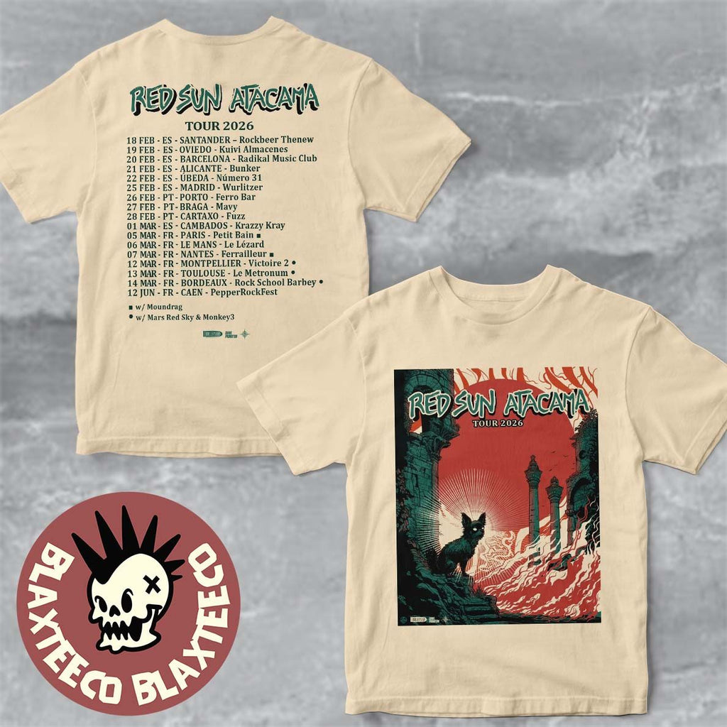 Red Sun Atacama Tour 2026 Europe Schedule Dates Two Sided T-Shirt