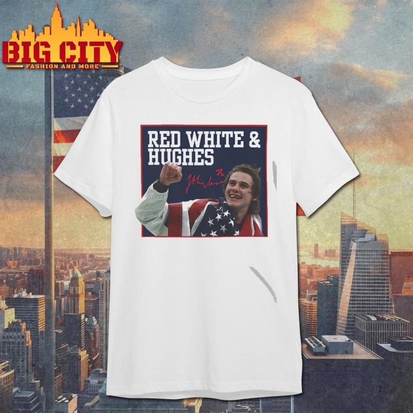 Red, White & Hughes Hockey Shirt