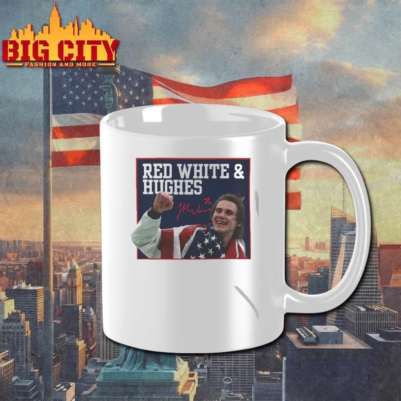 Red, White & Hughes Hockey Shirt