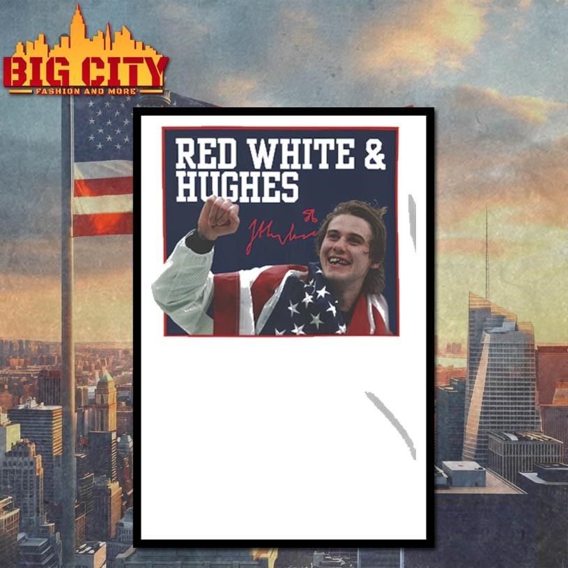 Red, White & Hughes Hockey Shirt