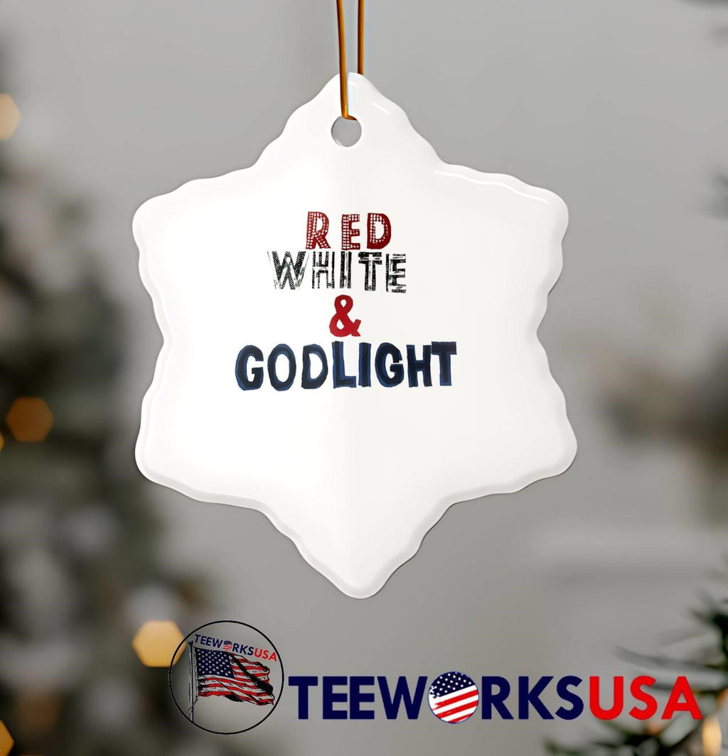 Red White and Godlight Patriotic Graphic T-Shirt