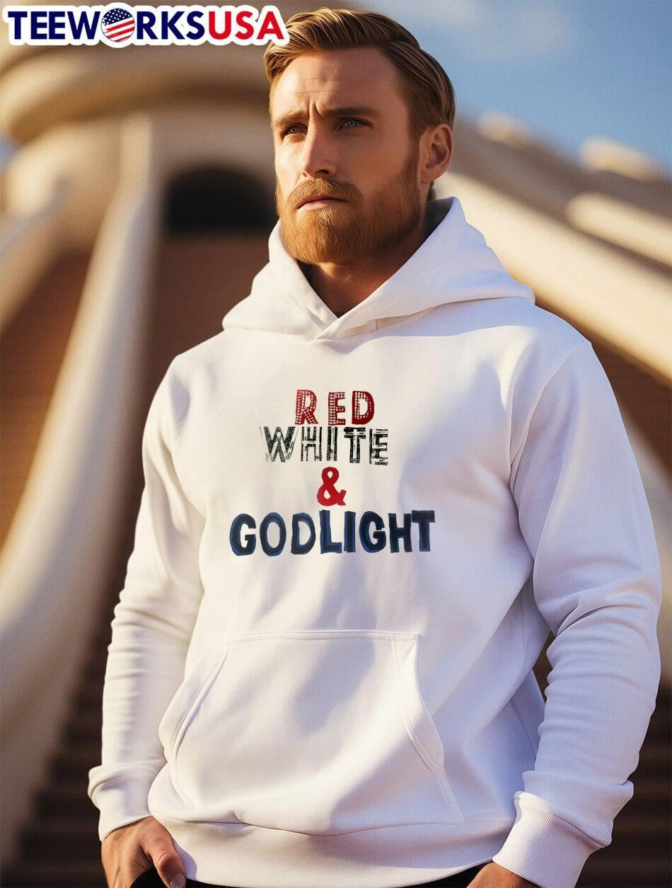 Red White and Godlight Patriotic Graphic T-Shirt