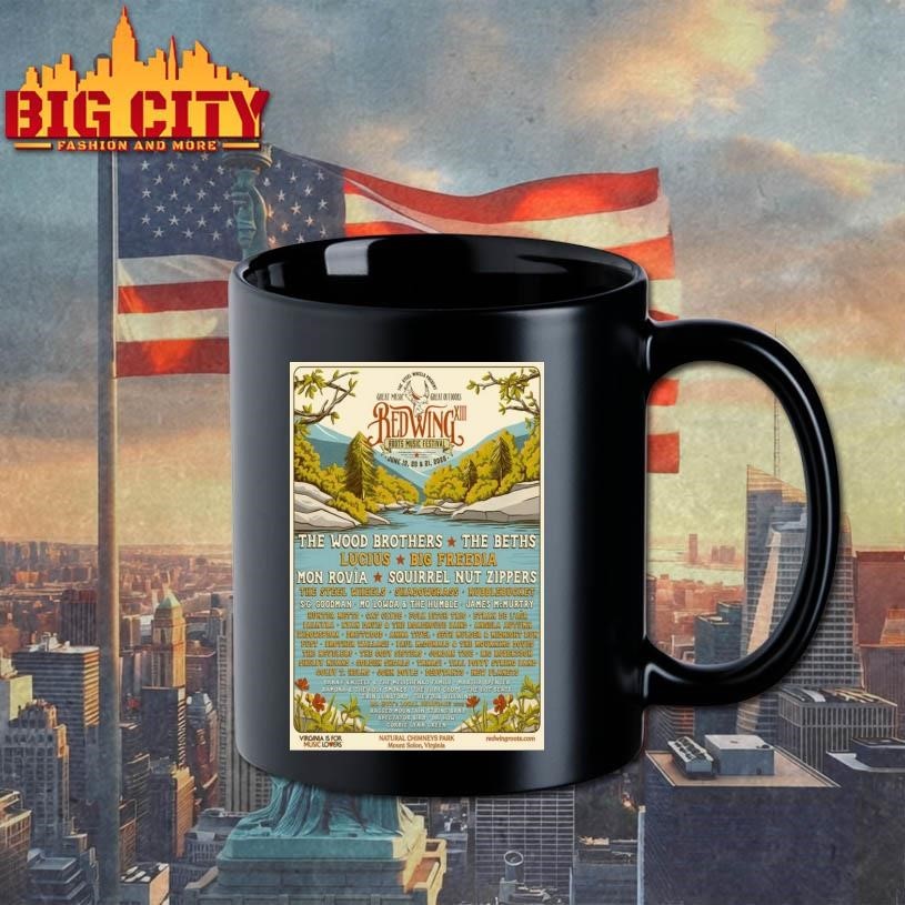 Red Wing Roots Music Festival June 19-21 2026 Tour Poster Shirt