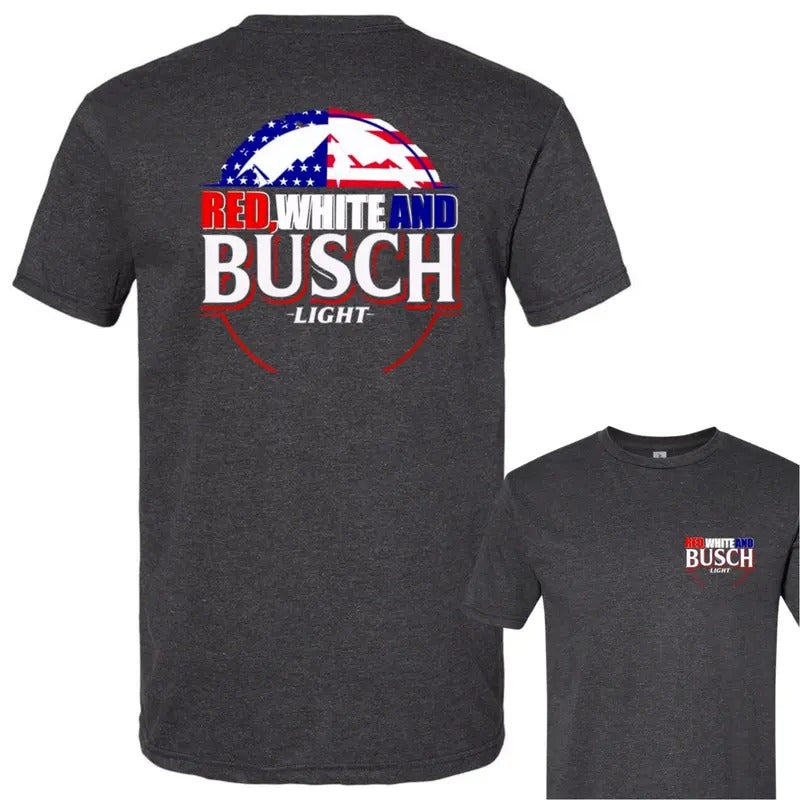 Red, White & Busch Light - 4th of July T-Shirt DRG Hoodie, Sweatshirt | UrbanDripWear.com