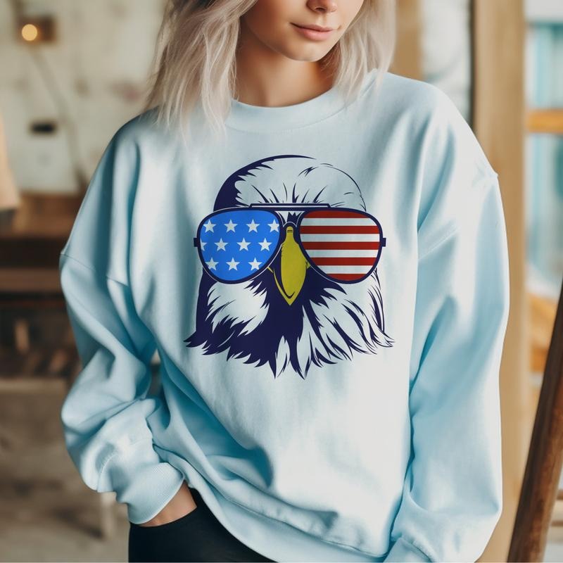 Redneck USA Sweatshirts Mullet Eagle America Pullovers Merica Sweatshirts Eagle USA trump 2024 Hoodie Mullet Bandana...