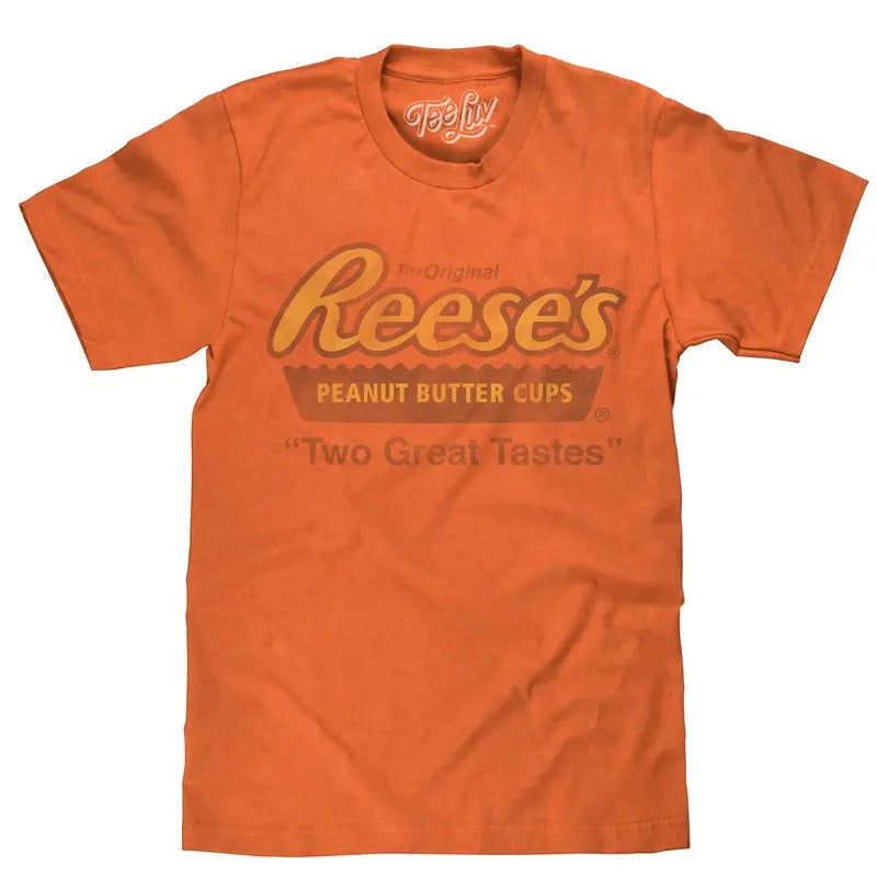 Reese's Peanut Butter Cup Two Great Tastes T-Shirt - Orange Hoodie, Sweatshirt | UrbanDripWear.com