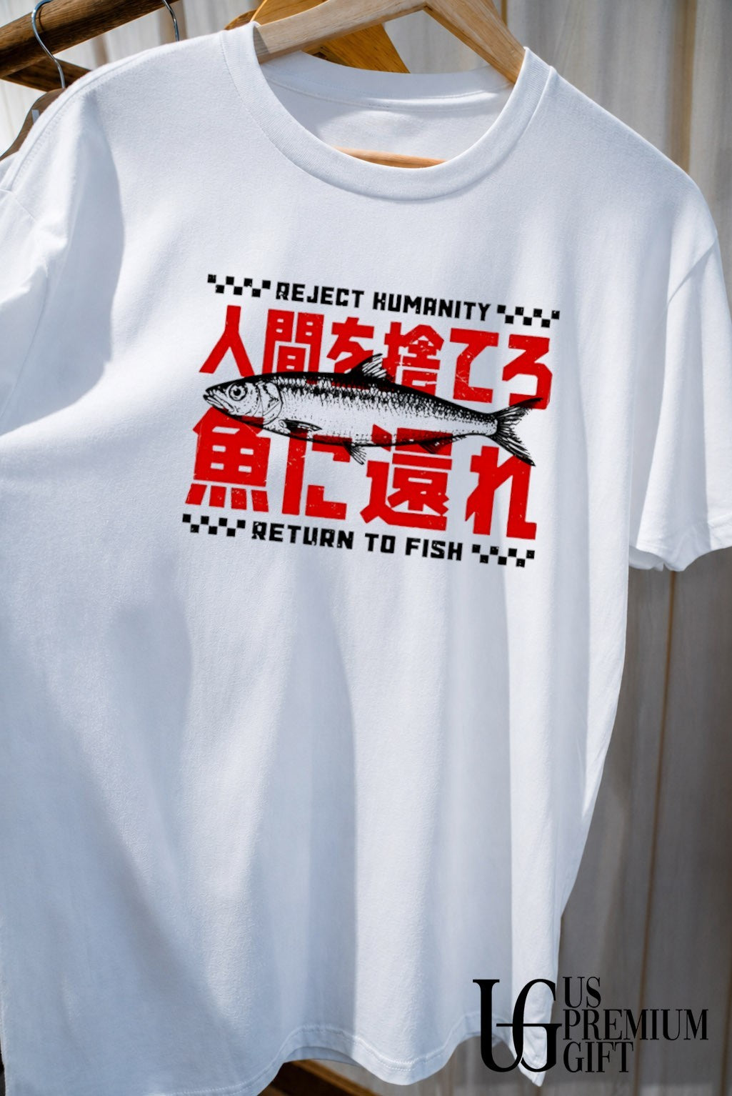 Reject humanity return to fish shirt