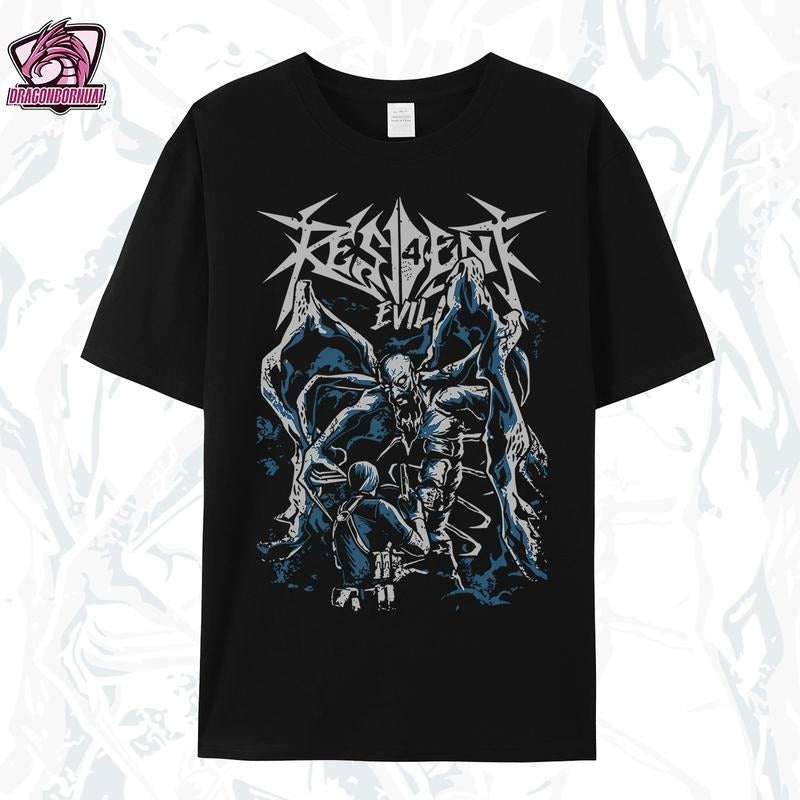 Resident Evil 4 Leon vs Mutant Salazar Graphic T-Shirt & Hoodie