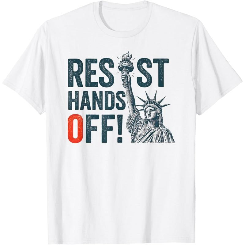 Resist Resistance Statue of Liberty Hands Off Protest T-Shirt style 02 Hoodie, Sweatshirt | UrbanDripWear.com