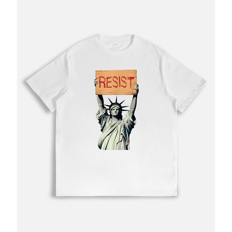Resist Shirt Statue of Liberty Tshirt, Resist T Shirt WomenResist Tshirt for Feminist Gift, Resist T-Shirt, Resist Tee...
