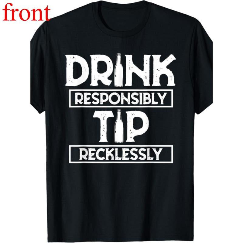 Responsibly Tip Recklessly Shirt Bartender Bar Tips T-Shirt Hoodie, Sweatshirt | UrbanDripWear.com