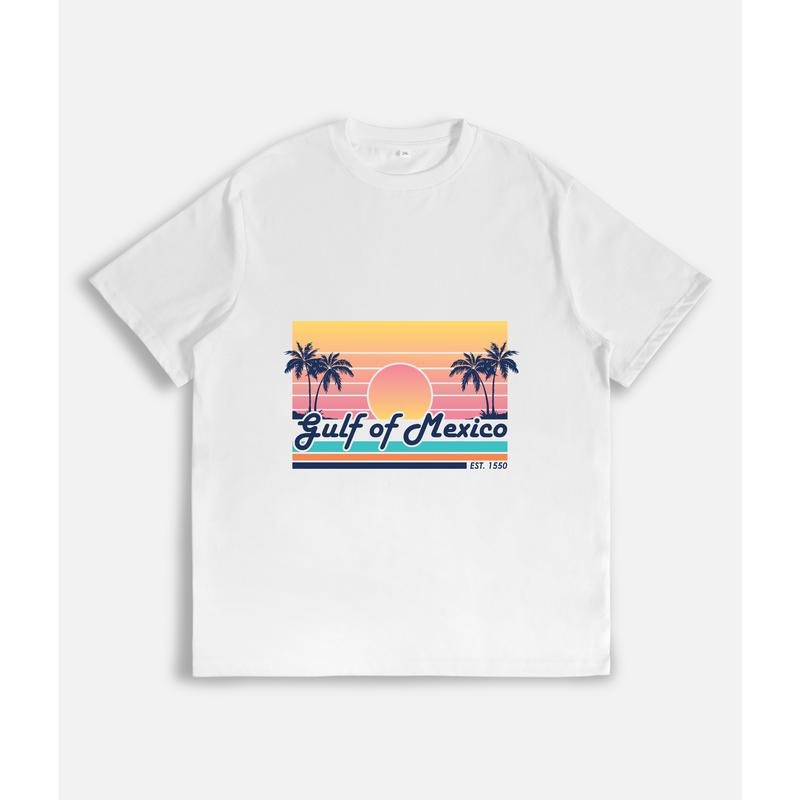 Retro - Inspired and Tropical T - Shirt: "Gulf of Mexico Est. 1550" Hoodie, Sweatshirt | UrbanDripWear.com
