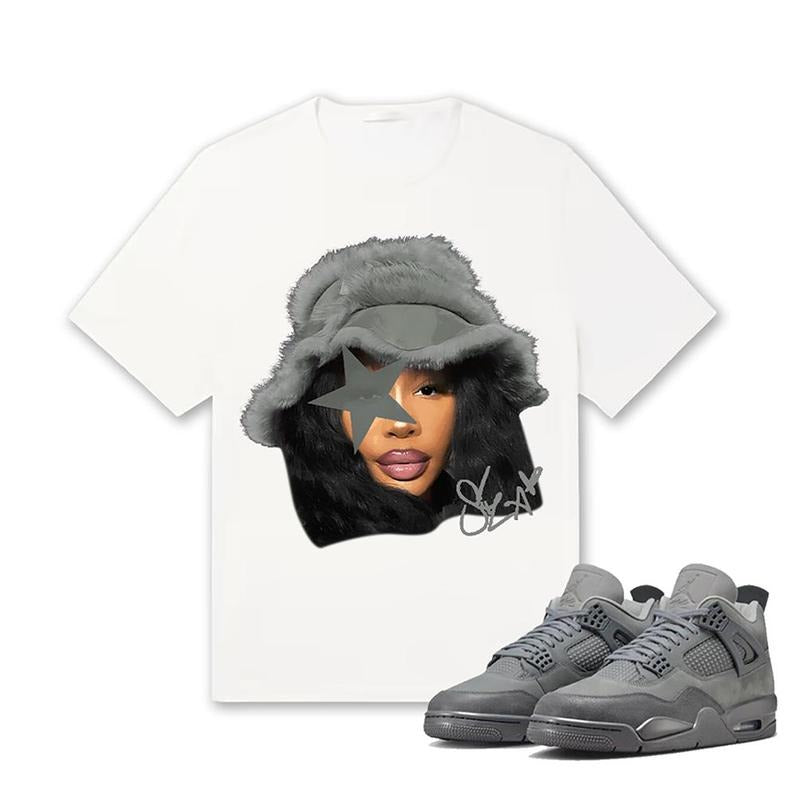 Retro 4 Wet Cement Unisex Shirt,SZA Shirt To Match Sneaker Hoodie, Sweatshirt | UrbanDripWear.com