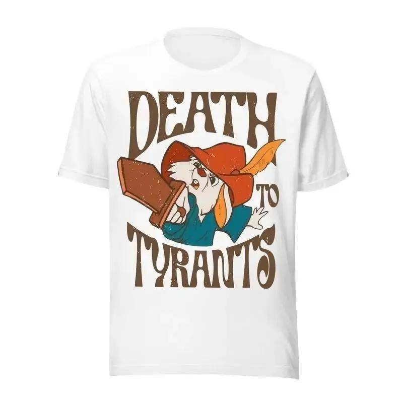 Retro 70S Skippy Rabbit Death To Tyrants T-Shirt, Robin Hood Shirt, WDW Matching Family Tee, Vacation Trip Summer...