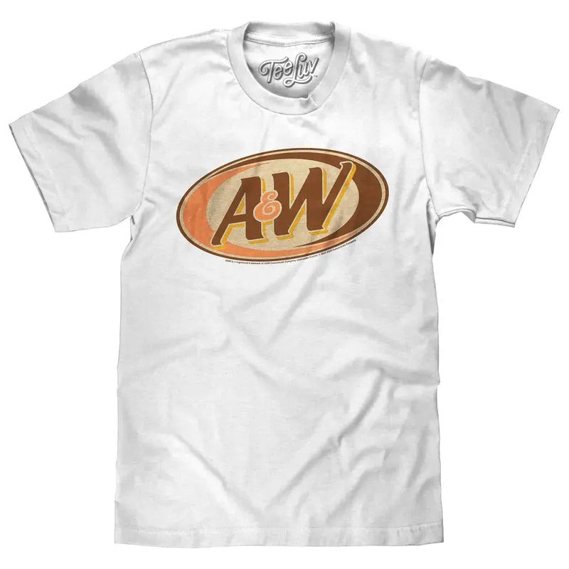 Retro A&W Root Beer Logo T-Shirt - White Hoodie, Sweatshirt | UrbanDripWear.com