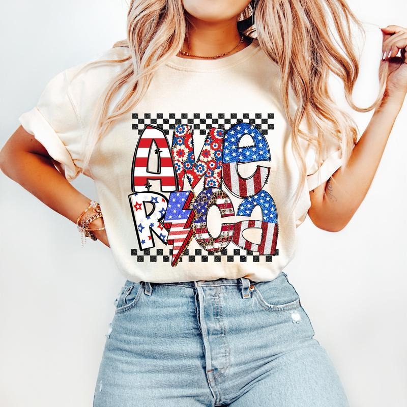 Retro America T-Shirt-sweatshirt-hoodie, 4th of July T-Shirt, Independence day T-Shirt, USA T-Shirt, American Flag...