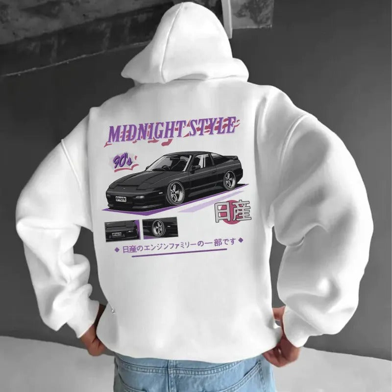 Retro Anime JDM Hoodie, Vintage Car Hoodie, Car Lover Gift, Unisex, Street Racing Shirt Sweatshirt | UrbanDripWear.com