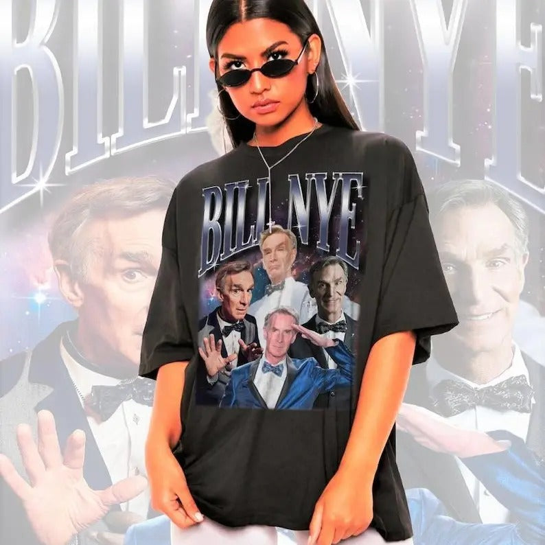 Retro BILL NYE Shirt-William Sanford Nye Tshirt,Bill Nye Tshirt,Bill Nye Retro 90s ,The Sciece Guy Tshirt,Bill Nye...