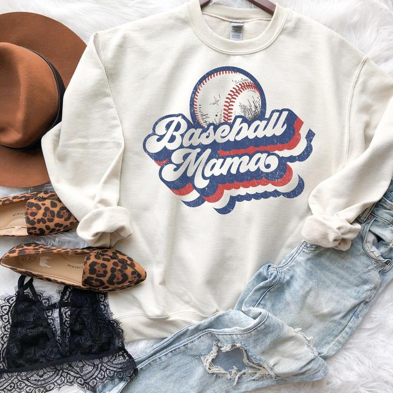 Retro Baseball Mama Sweatshirt Baseball Mama Sweatshirt Retro Baseball Mama Hoodie Baseball Mama Hoodie Retro Baseball...