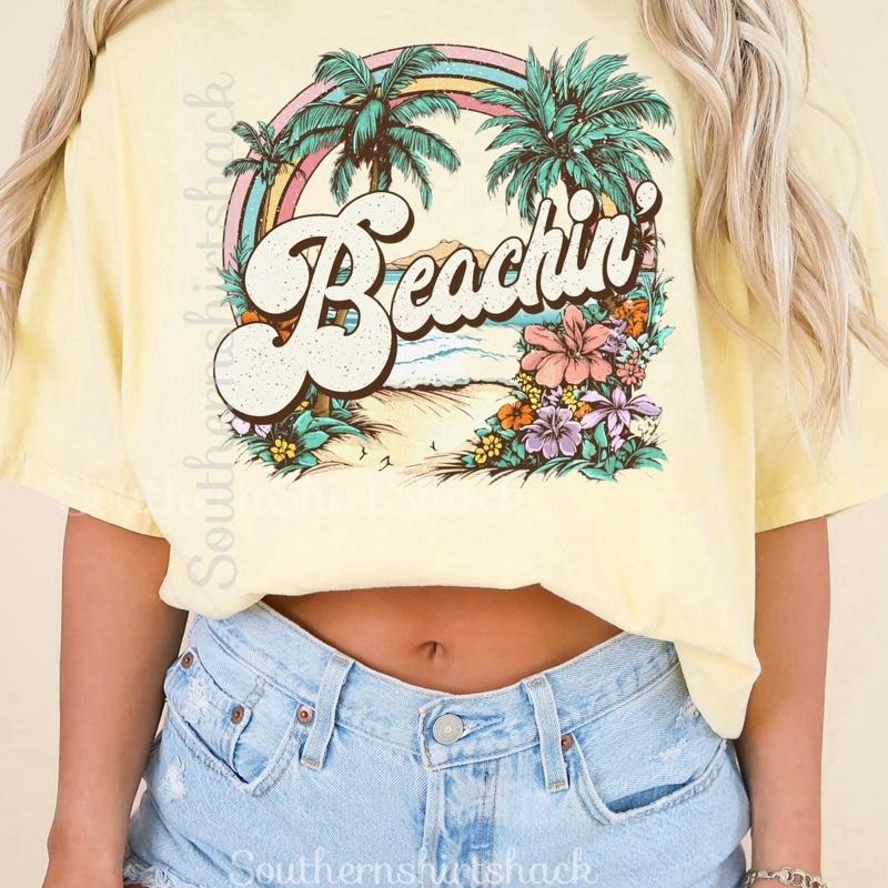 Retro Beachin T shirt  | Banana comfort colors T shirt top Hoodie, Sweatshirt | UrbanDripWear.com