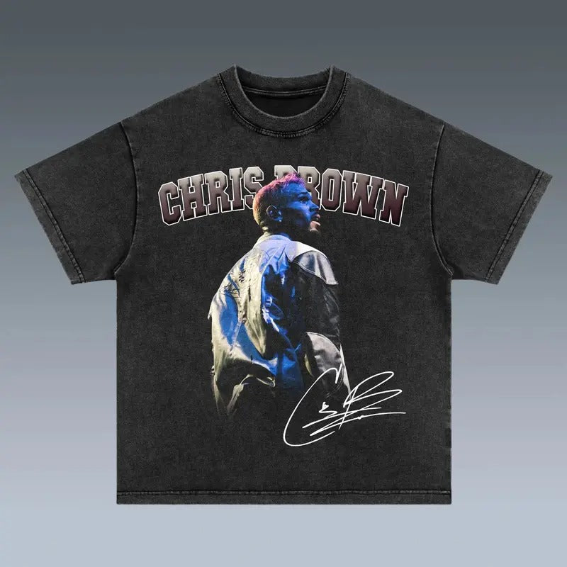 Retro Chr1s Br0wn Hip Hop Music Concert Shirt Shortsleeve Crewneck Top Hoodie, Sweatshirt | UrbanDripWear.com