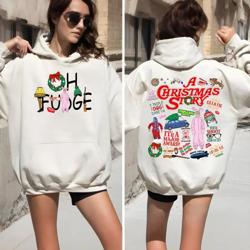 Retro Christmas Sweatshirt Movie Story, Christmas 90s Movie Shirt, Holiday Movies Friends Hoodie, Unisex Sweater Pullover...