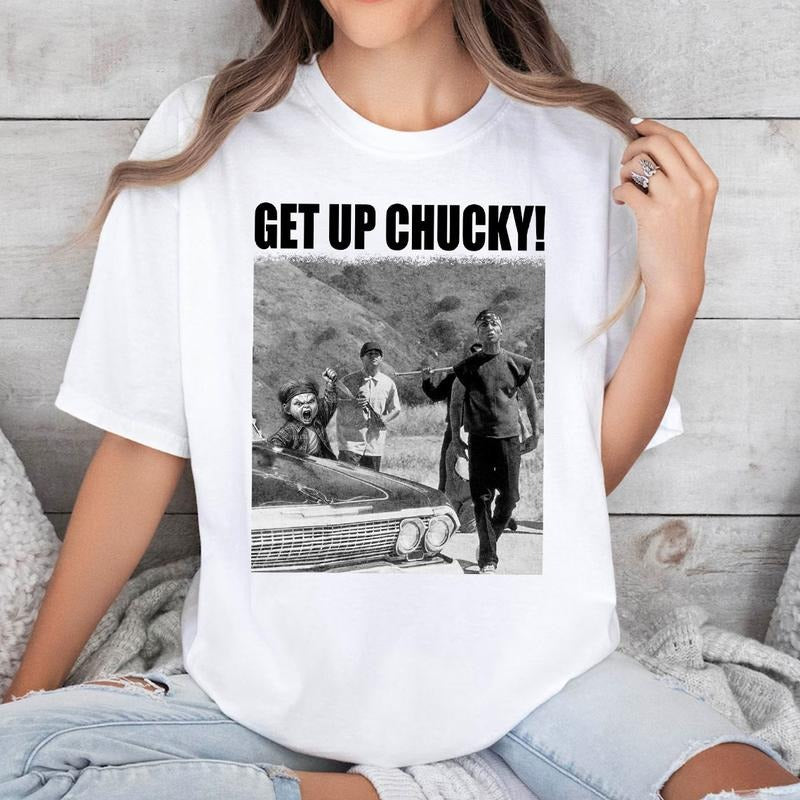 Retro Chucky Horror Movie Characters Halloween Shirt, Horror Movie Vintage 90s Tee, Chucky Shirt, Horror Character Tee...