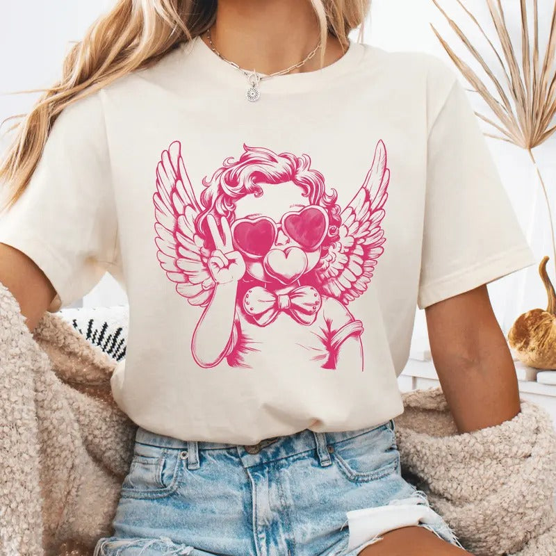 Retro Cupid Valentine Unisex Shirt - ONLY 2 at this price Hoodie, Sweatshirt | UrbanDripWear.com