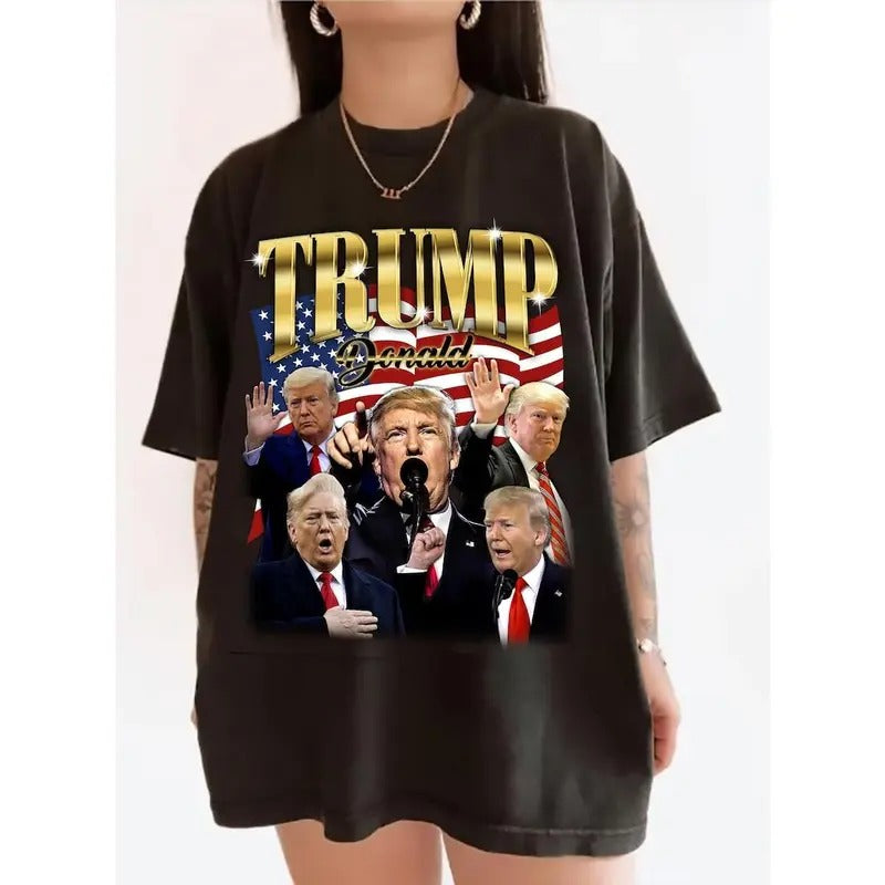 Retro Donald Trump Shirt -Donald Trump Homage Tshirt,Donald Trump Fan Tees,Donald Trump Retro 90s  sweater and hoodie...