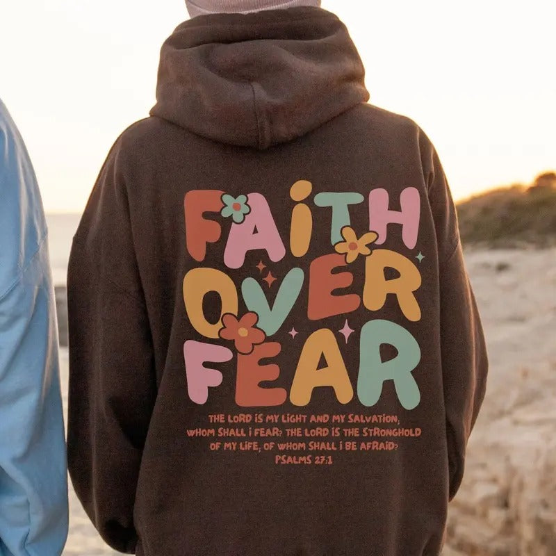 Retro Faith Over Fear Cut File Christian Shirt Boho Bible Verse Vintage Faith Jesus Saves Colorful Worship Latarshia...