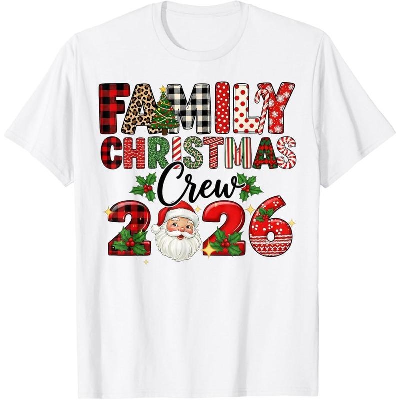 Retro Family Christmas Crew 2026 Squad Family Matching Xmas T-Shirt Hoodie, Sweatshirt | UrbanDripWear.com